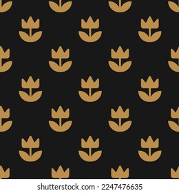 Seamless repeating tiling garden  flat icon pattern of licorice and peru color. Background for login page.