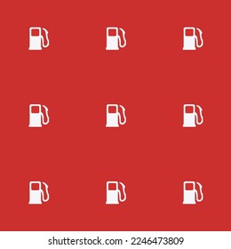 Seamless repeating tiling gas flat icon pattern of persian red and white smoke color. Background for banner.