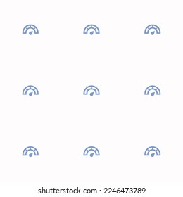 Seamless repeating tiling gauge  flat icon pattern of white smoke and dark pastel blue color. Background for slides.
