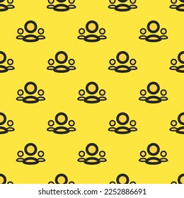 Seamless repeating tiling group outline flat icon pattern of sandstorm and black leather jacket color. Design for pizza box.