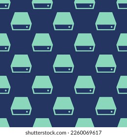 Seamless repeating tiling hdd flat icon pattern of st. patrick's blue and pearl aqua color. Design for album cover.