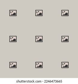 Seamless repeating tiling image night flat icon pattern of bone and jet color. Design for pizza box.
