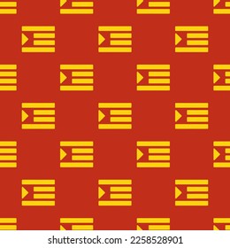 Seamless repeating tiling indent flat icon pattern of dark pastel red and yellow (ncs) color. Background for story.