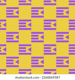 Seamless repeating tiling indent right flat icon pattern of sandstorm and lavender indigo color. Backround for motivational quites.