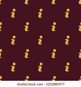 Información de baldosas repitiendo sin inconvenientes un gran patrón de icono plano de siena oscura y color marrón de carne. Diseño del certificado.