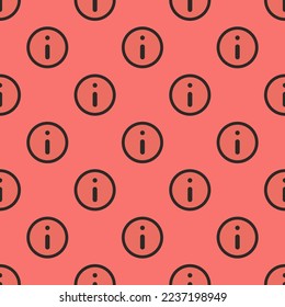 Seamless repeating tiling info o flat icon pattern of terra cotta and black leather jacket color. Backgorund for tablet.