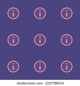 Seamless repeating tiling info o flat icon pattern of dark lavender and ruddy pink color. Backgorund for tablet.