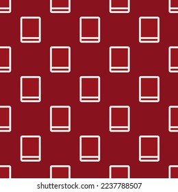 Seamless repeating tiling ipad flat icon pattern of ruby red and isabelline color. Background for quotes.