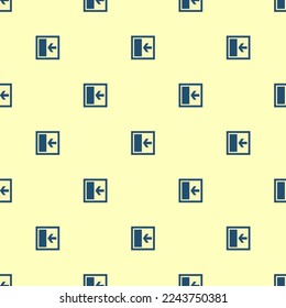 Seamless repeating tiling layout collapse left flat icon pattern of blond and dark slate gray color. Background for music sheet.