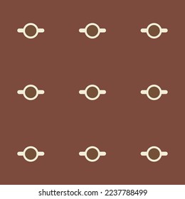 Seamless repeating tiling legend  flat icon pattern of coffee and eggshell color. Background for wedding invitation.