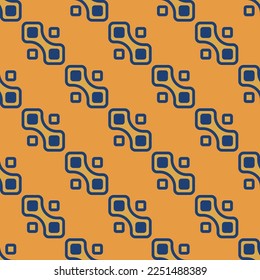 Seamless repeating tiling make group flat icon pattern of indian yellow and st. patrick's blue color. Background for slogan.