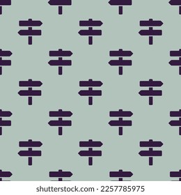 Seamless repeating tiling map signs flat icon pattern of ash grey and onyx color. Background for logo design.