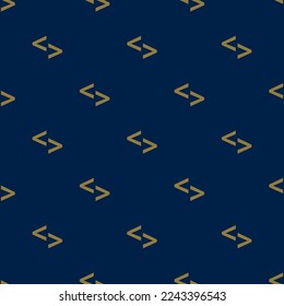 Seamless repeating tiling markup flat icon pattern of oxford blue and dark tan color. Background for news report.