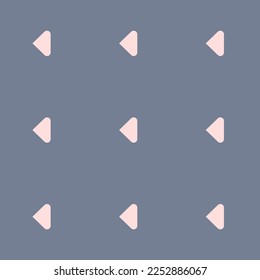 Los medios de mosaico repitiendo sin inconvenientes reproducen un patrón de icono plano inverso de color gris pizarra y rosa niebla. Fondo para la tableta.