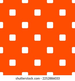 Los medios de mosaico repitiendo sin inconvenientes paran el patrón de icono plano de color tangelo y blanco. Diseño para envolver papel.