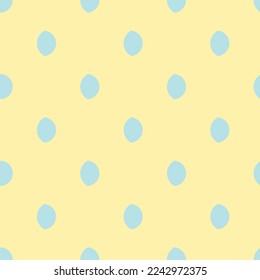 Seamless repeating tiling moon waxing gibbous flat icon pattern of vanilla and powder blue (web) color. Background for notebook.