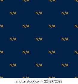 Seamless repeating tiling na flat icon pattern of oxford blue and dark tan color. Background for logo design.
