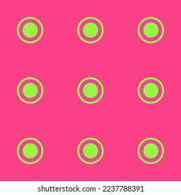 Baldosas repitiendo sin inconvenientes o c patrón de icono plano de color rosa bonbon y verde-amarillo. Fondo de dos colores.