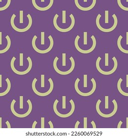 Seamless repeating tiling off flat icon pattern of dark lavender and medium spring bud color. Design for name tag.