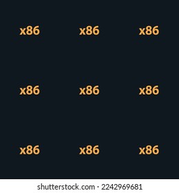 Seamless repeating tiling os x flat icon pattern of dark jungle green and yellow orange color. Background for presentation.