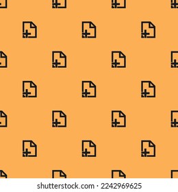 Seamless repeating tiling page add flat icon pattern of sandy brown and dark jungle green color. Background for wedding invitation.