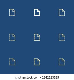 Seamless repeating tiling page hidden flat icon pattern of dark slate gray and blond color. Backgorund for tablet.