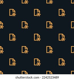 Seamless repeating tiling page new flat icon pattern of dark jungle green and yellow orange color. Design for birthday party banner.