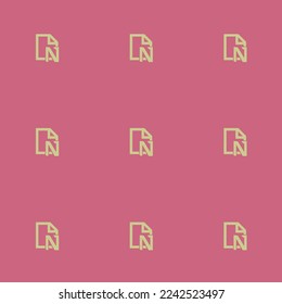 Nahtlose sich wiederholende Tiling-Seite auf flachen Symbol-Muster von erröten und mittleren Frühling Bud Farbe. Hintergrund für den Brief.