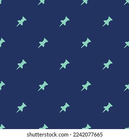 Seamless repeating tiling pin flat icon pattern of st. patrick's blue and pearl aqua color. Background for kitchen.