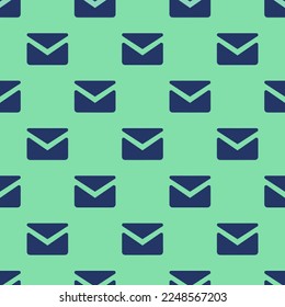 Seamless repeating tiling post  flat icon pattern of pearl aqua and st. patrick's blue color. Background for login page.