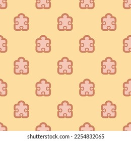 El rompecabezas de azulejos repitiendo sin inconvenientes contagio patrón de icono plano de rosa de té (rosa) y color de cobre pálido. Antecedentes de las citas.