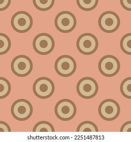 Seamless repeating tiling radio checked flat icon pattern of tan and chamoisee color. Design for brochure cover.