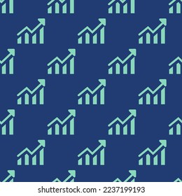 Seamless repeating tiling report flat icon pattern of st. patrick's blue and pearl aqua color. Background for logo design.