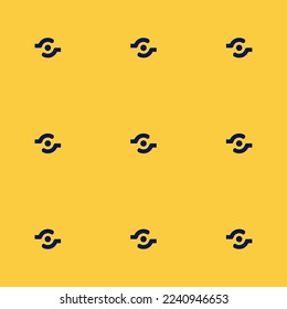 Seamless repeating tiling share open flat icon pattern of sandstorm and oxford blue color. Background for kitchen.