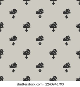 Seamless repeating tiling skydrive download flat icon pattern of bone and jet color. Design for certificate.