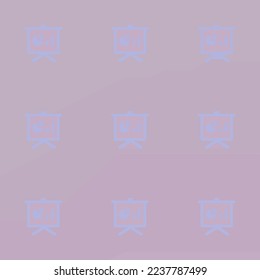 Seamless repeating tiling slider flat icon pattern of lilac and light pastel purple color. Background for home screen.