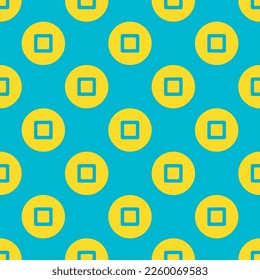 Impresionante repetición de baldosas iphone hogar patrón de icono plano de color turquesa oscuro y amarillo bananero. Diseño para la prueba.