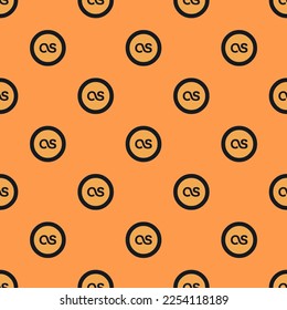 Nahtlose Wiederholung der Fliehkraft Soziales zuletzt aus kreisförmigem flachen Symbol Muster von sandbrauner und dunkeldschungelgrüner Farbe. Hintergrund für die Geschichte.