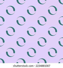 Seamless repeating tiling spinner flat icon pattern of pale lavender and celadon green color. Background for news report.