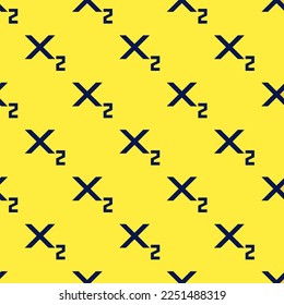 Seamless repeating tiling subscript flat icon pattern of sandstorm and oxford blue color. Background for banner.