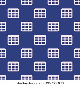 Seamless repeating tiling table flat icon pattern of st. patrick's blue and linen color. Background for website.