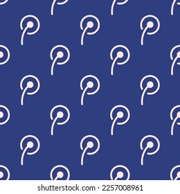 Seamless repeating tiling tencent weibo flat icon pattern of st. patrick's blue and linen color. Design for certificate.