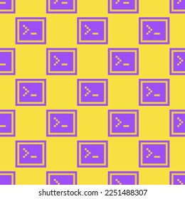 Terminal de baldosas de fácil repetición, patrón de icono plano de tormenta de arena y lavanda de color índigo. Diseño de portada.