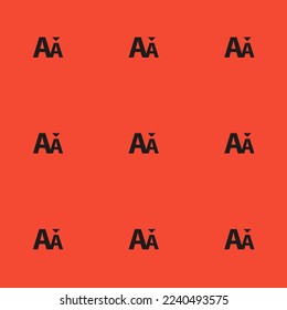 Seamless repeating tiling text size down flat icon pattern of carmine pink and dark jungle green color. Design for album cover.