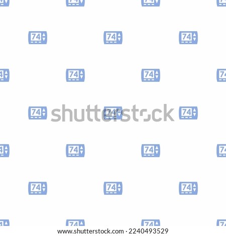 Seamless repeating tiling thermometer honeywell flat icon pattern of white and ceil color. Design for birthday party banner.