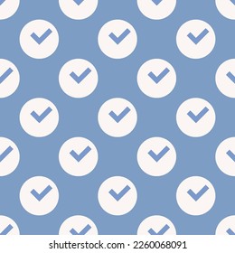 Seamless repeating tiling time alt flat icon pattern of dark pastel blue and white smoke color. Background for flyer.