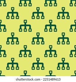 Seamless repeating tiling tree flat icon pattern of hansa yellow and sacramento state green color. Design for brochure cover.