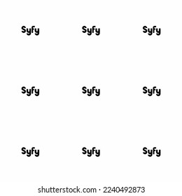 Seamless repeating tiling tv syfy flat icon pattern of white and black color. Design for pizza box.