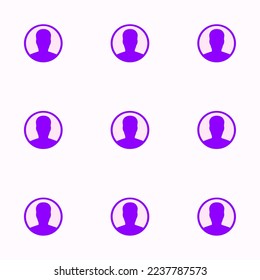 El usuario de baldosas repitiendo sin inconvenientes con un patrón de icono plano de color espliego y violeta. Antecedentes del lema.