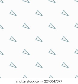 Seamless repeating tiling vector polygon flat icon pattern of white smoke and cadet grey color. Background for menu.